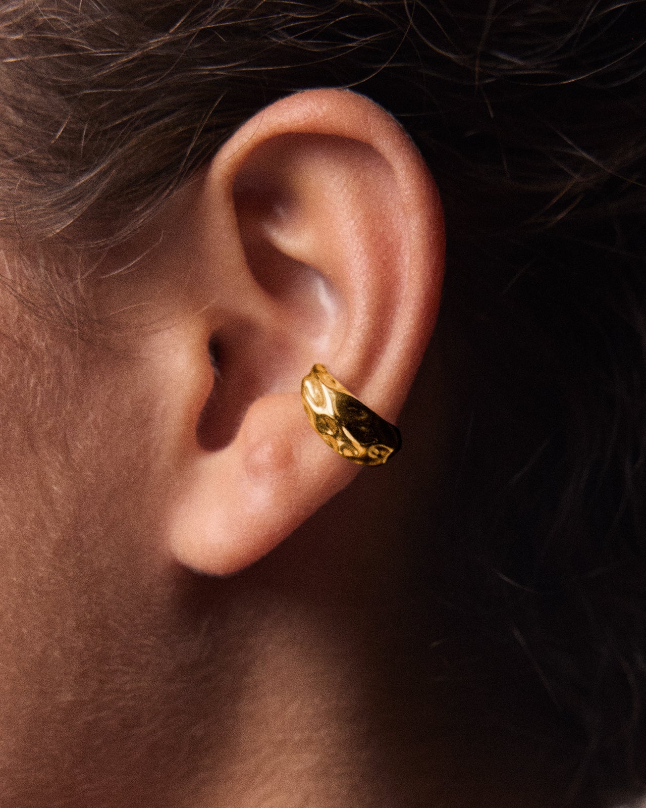 PRMAL】【K10】 Waving Pave ピアス PRMAL K18 HEART EAR CUFF