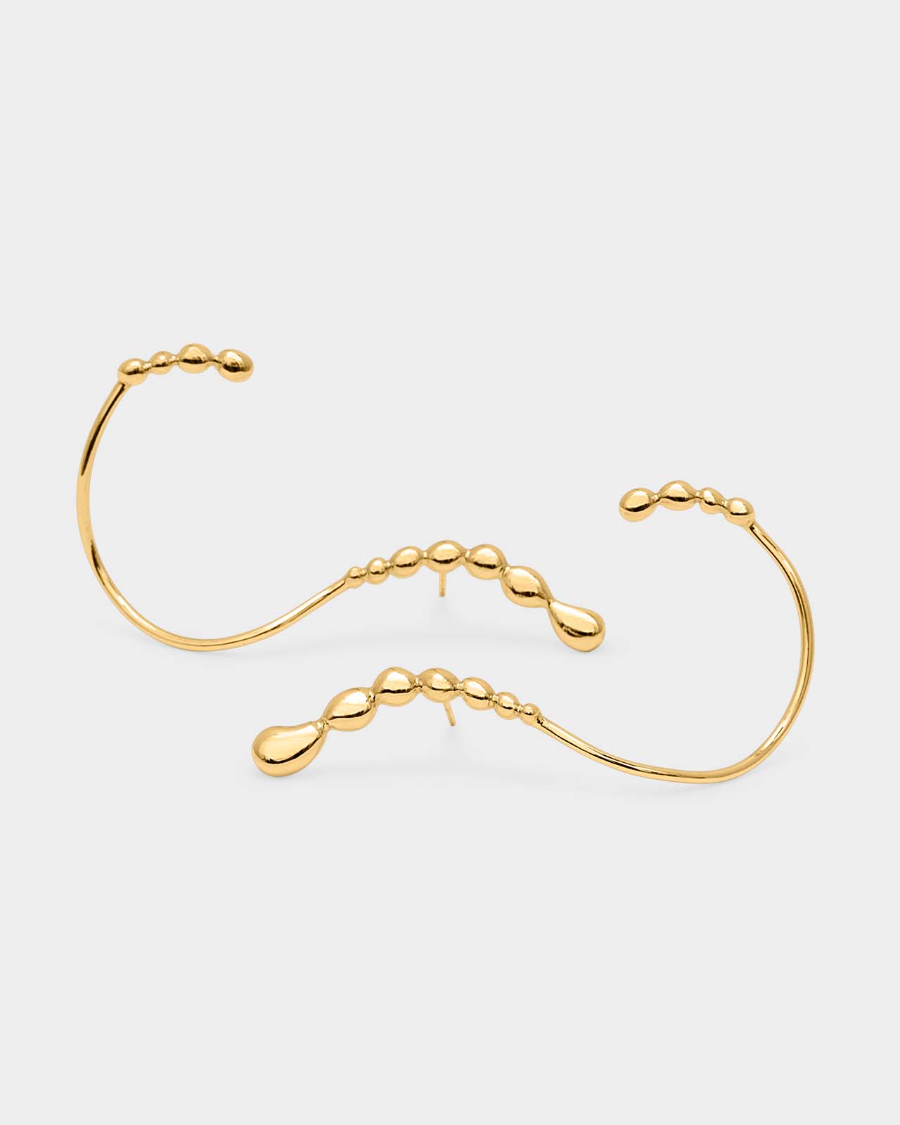 Memories S Earrings In Gold Vermeil – Mara Paris