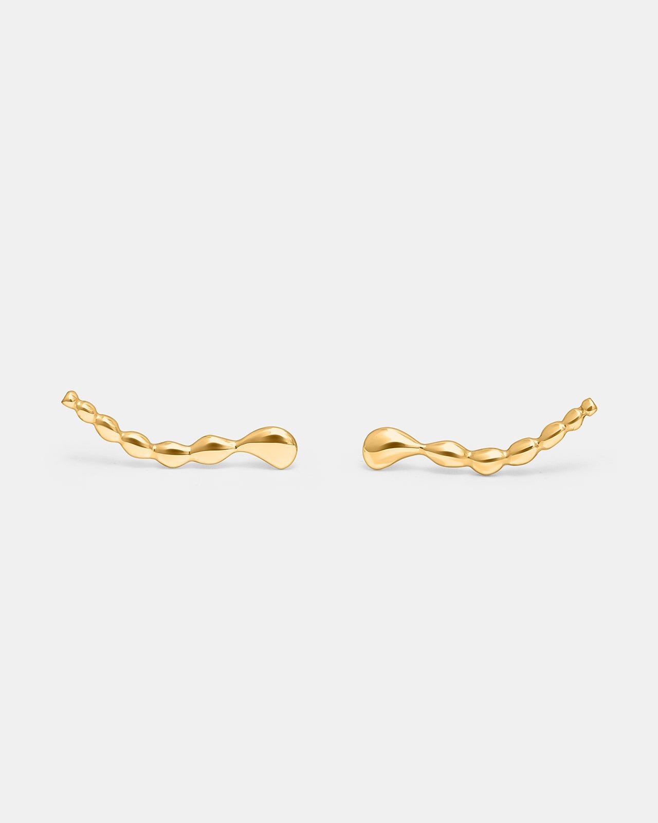 Memories Drop Earrings In Gold Vermeil – Mara Paris