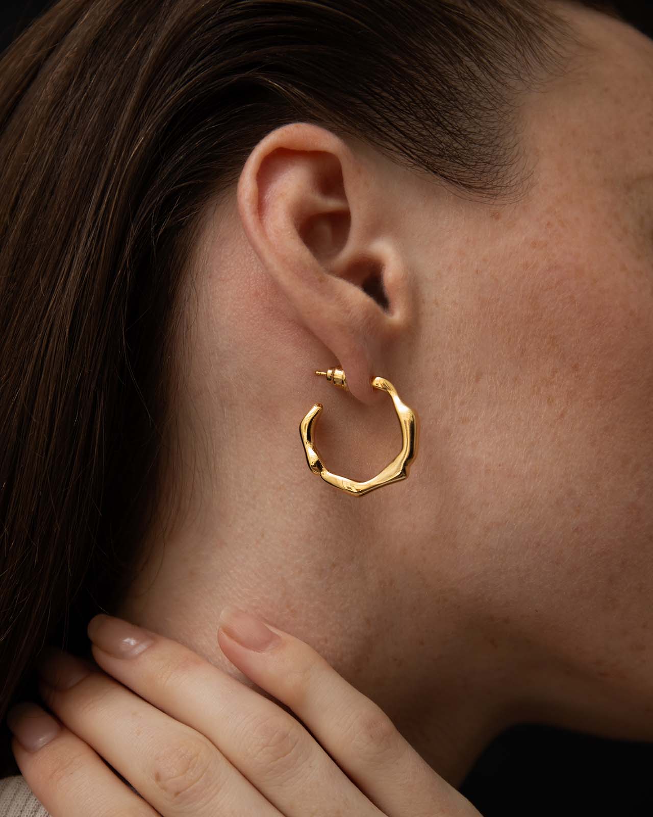 Night Dream Earrings In Gold Vermeil – Mara Paris