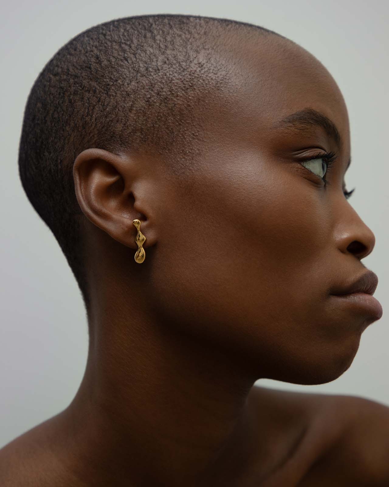 Flux Earrings In Gold Vermeil – Mara Paris