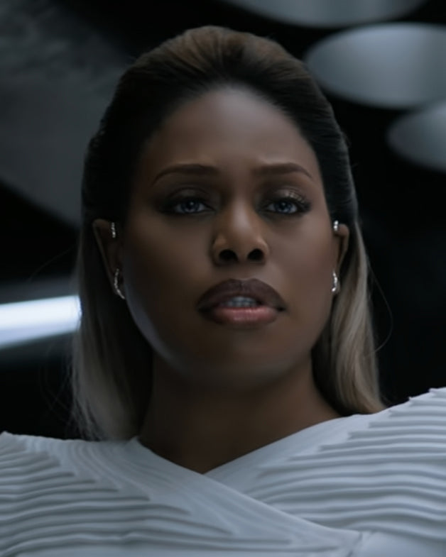 Laverne Cox is wearing Flux Ear Cuff in Uglies (film)