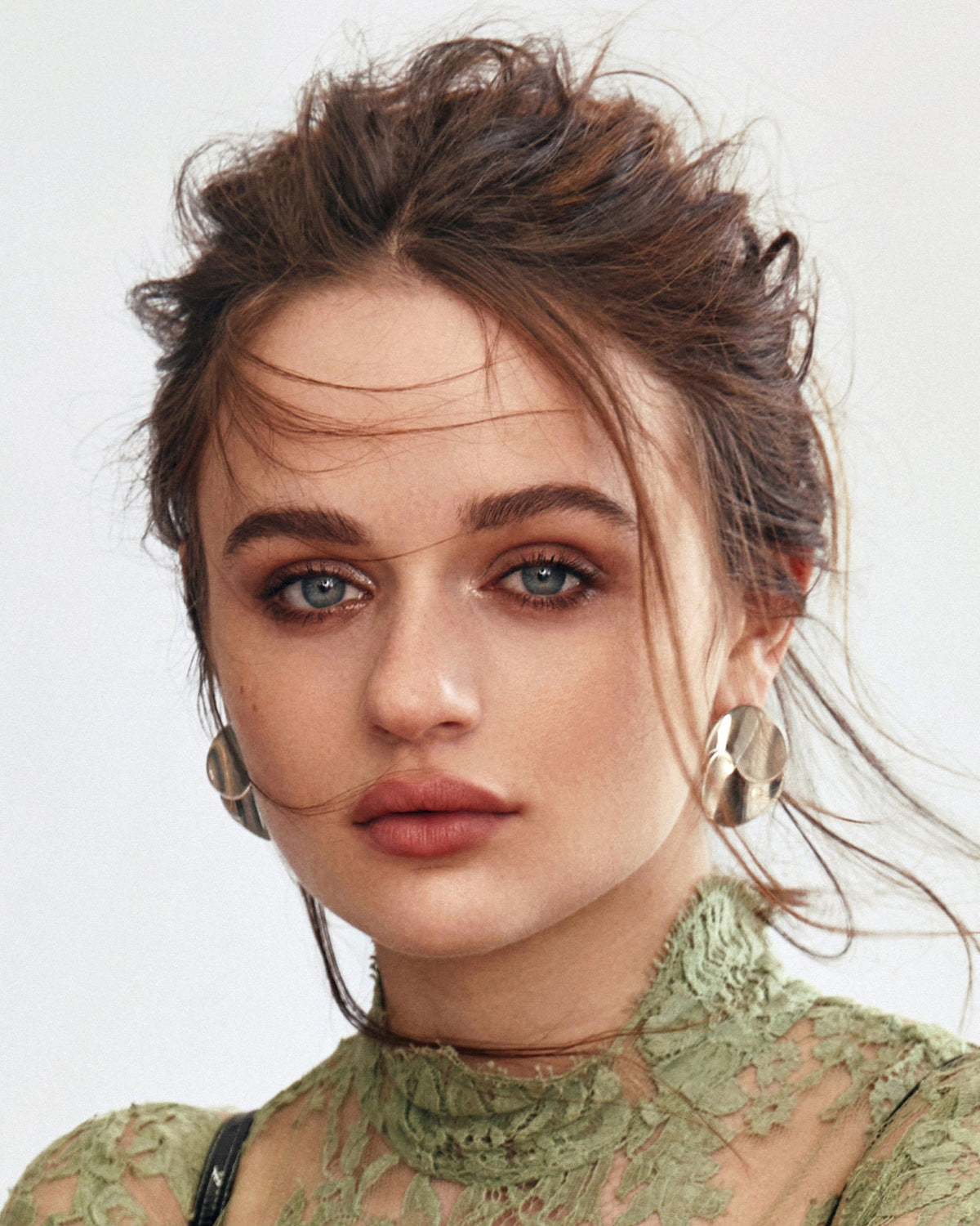 Joey King is wearing Small Eucalyptus Earrings for Marie Claire Mexico