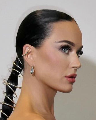 Katy Perry is wearing Small Sense Drop Earrings, Perfectly Imperfect Band Ear Cuff, Flux Ear Cuff Breakthrough Prize ceremony in LA