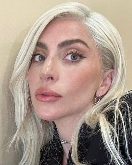 Lady Gaga is wearing Hope Hoop Earrings while a surprise Sephora visit