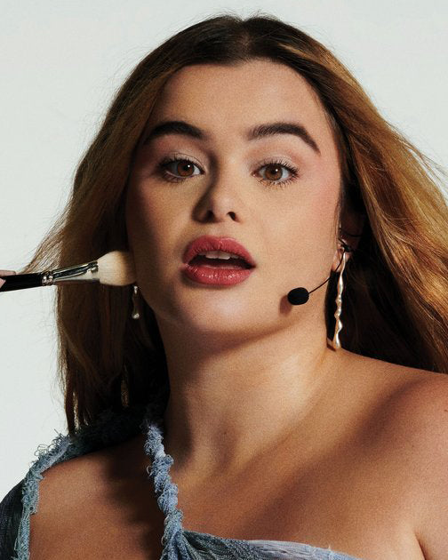 Barbie Ferreira is wearing Poem Mismatched Earrings for the cover of Flaunt Magazine