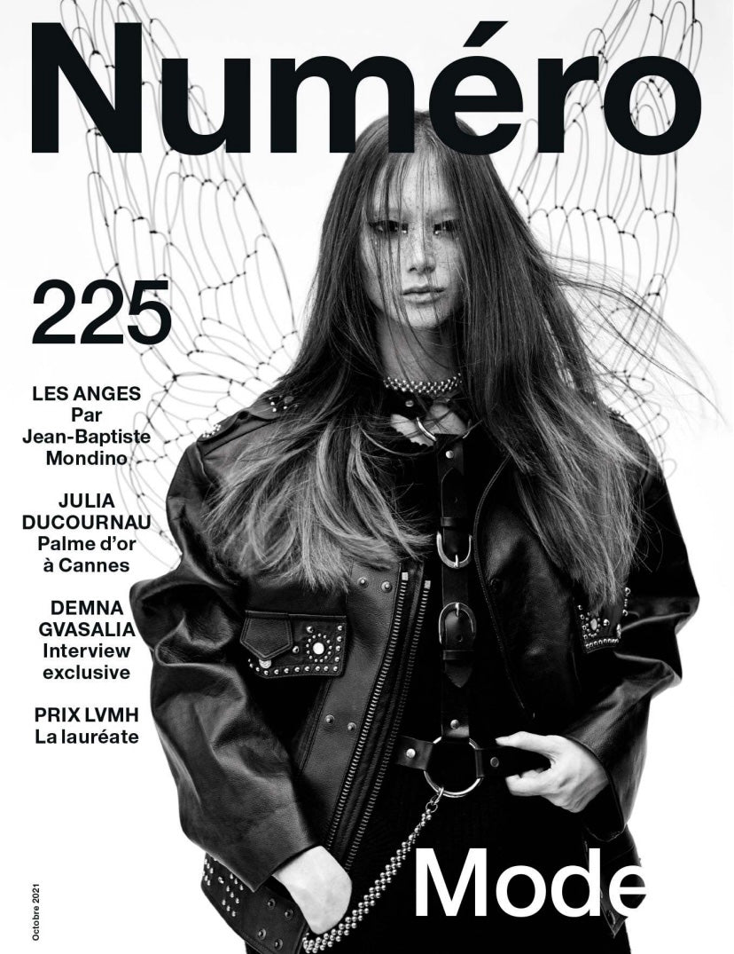 Numéro Magazine features The Hope Double Hoop Earrings