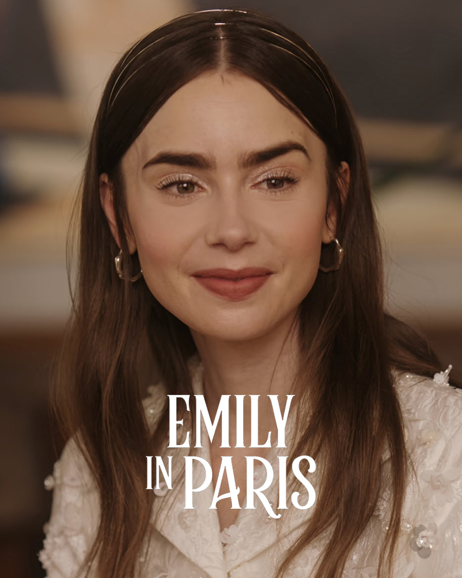 Emily (Lily Collins) is wearing Night Dream Earrings in Emily in Paris Season 4 Episode 10