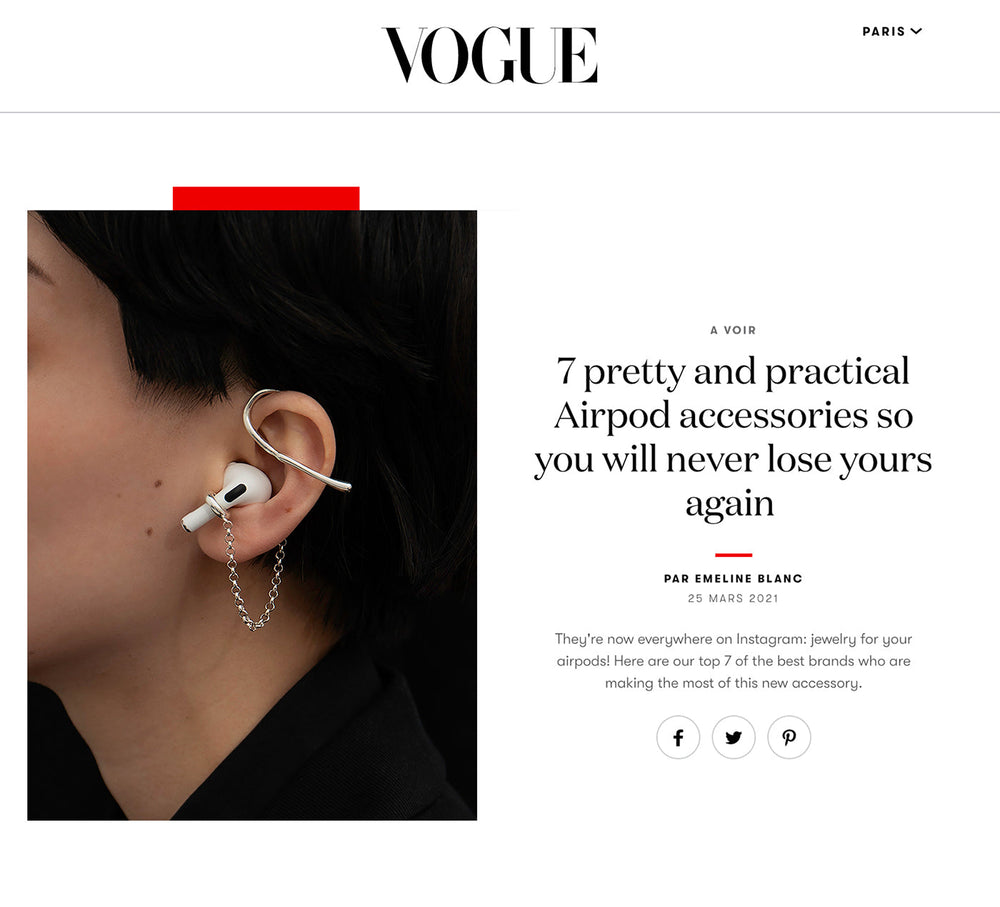 Vogue France Highlights Mara Paris' Unique Pod Cuff Design