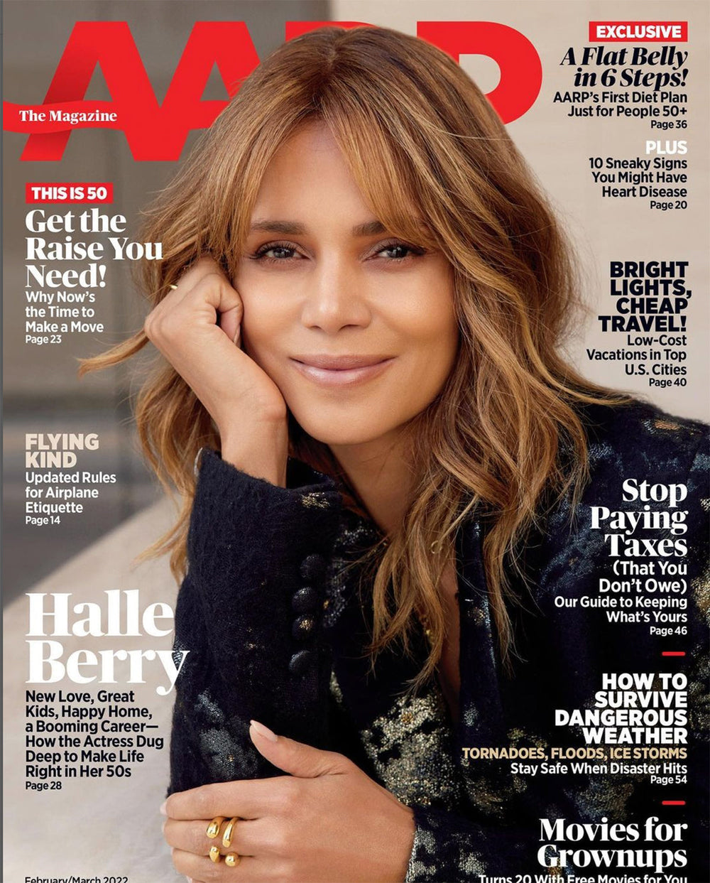 Halle Berry Graces the Cover of AARP The Magazine Wearing Mara Paris' Hope Rings