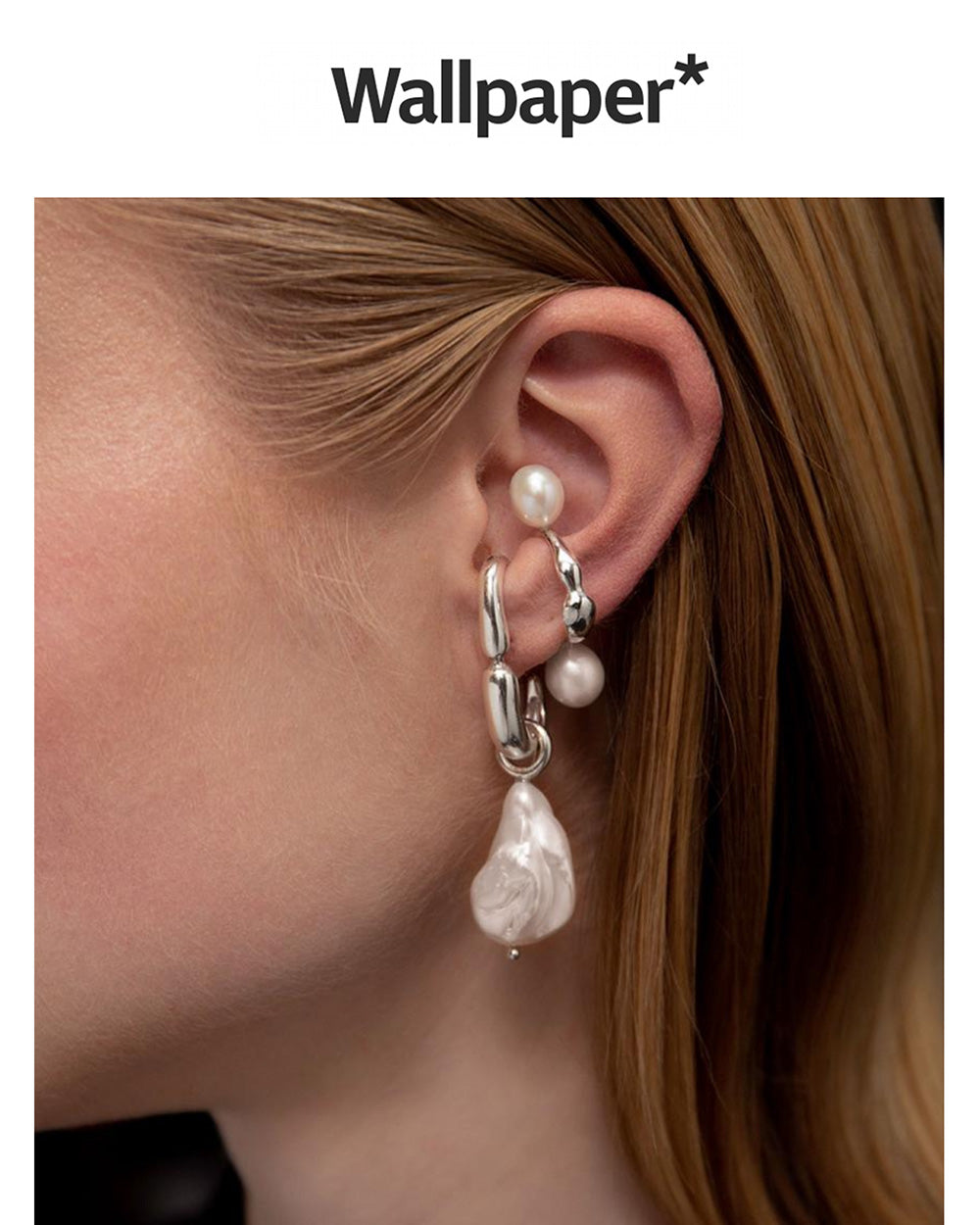 Wallpaper Magazine Features Mara Paris' Hope Collection, Highlighting Pearl Earrings