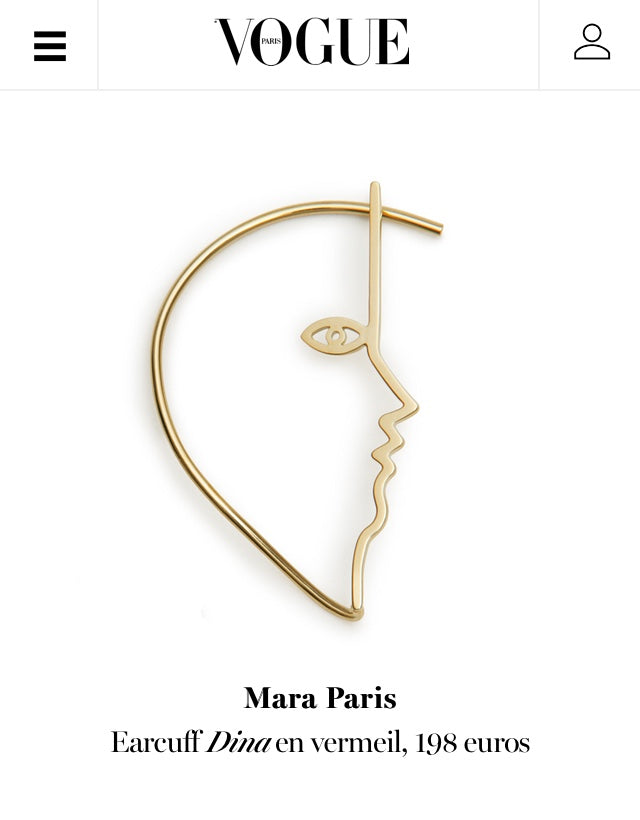 Vogue France Recommends Dina Ear Cuff for the Holiday Season