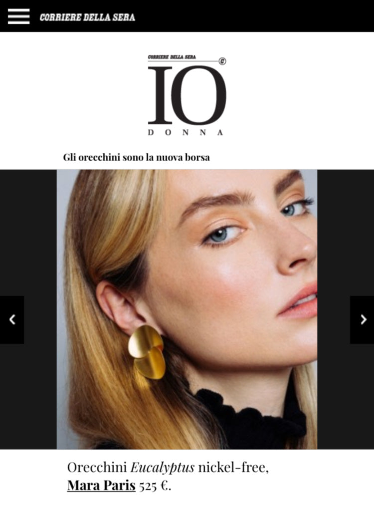 IO Donna Features Mara Paris' Small Eucalyptus Earrings