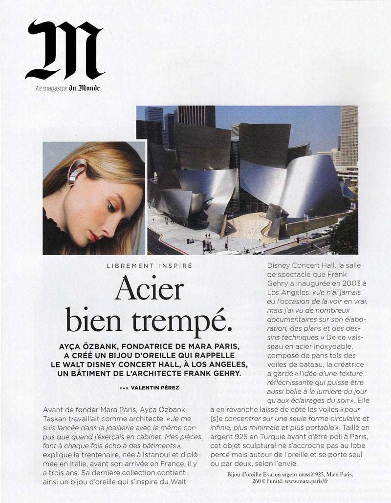 Ayça Özbank Taskan Discusses Design Inspirations in Le Magazine du Monde