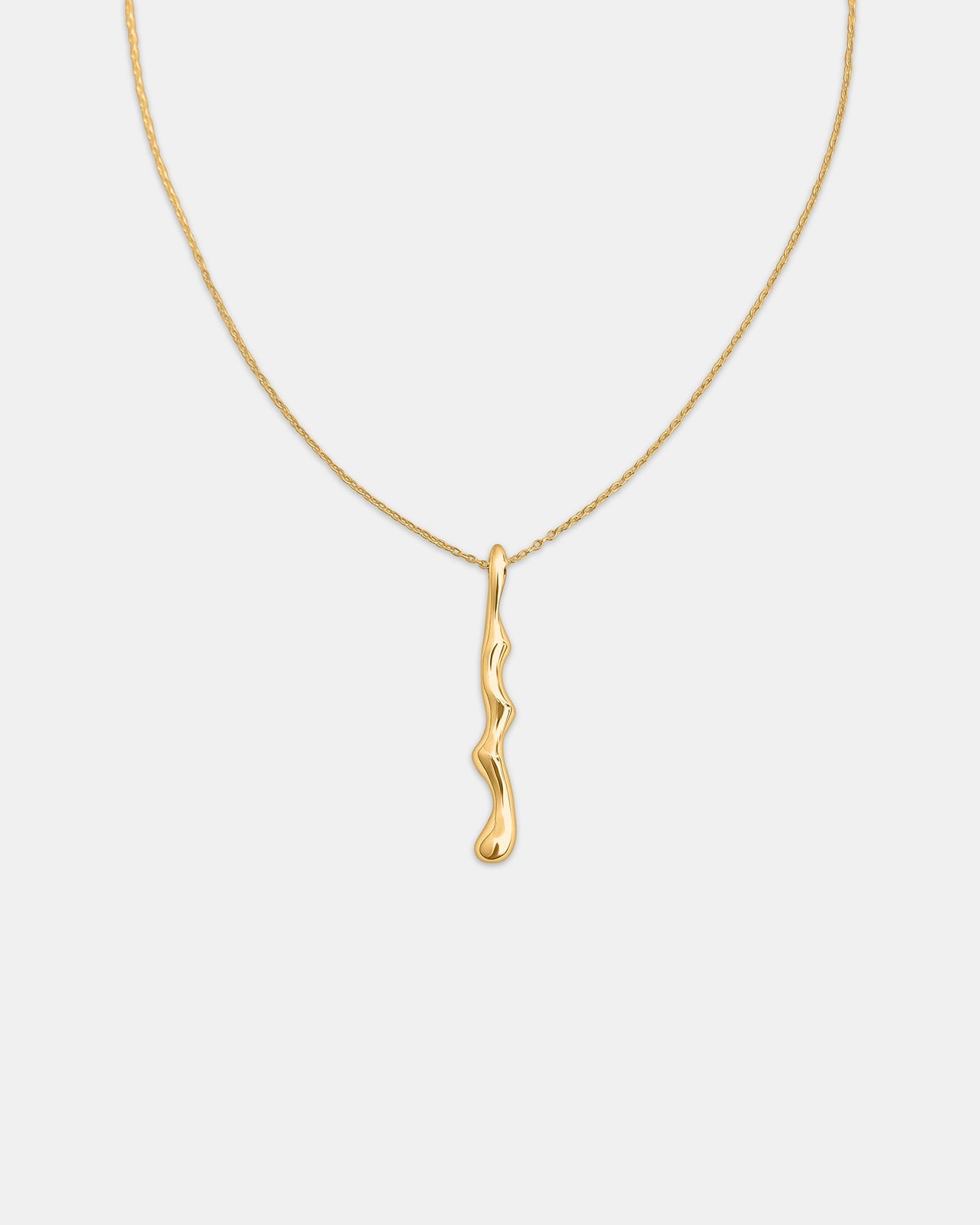 Poem Pendant Necklace In Gold Vermeil