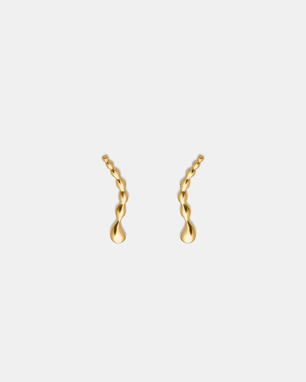 Memories Drop Earrings In Gold Vermeil