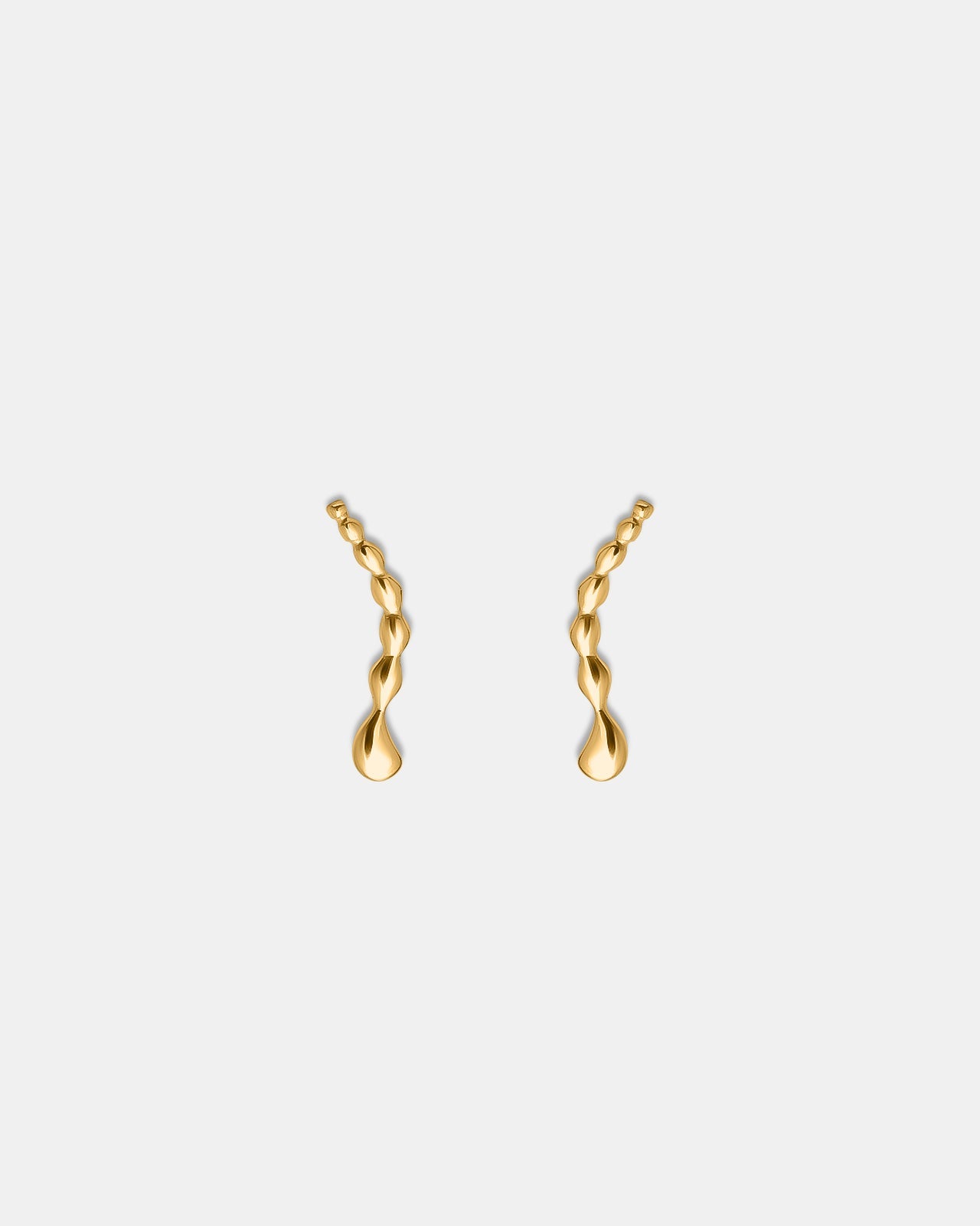 Memories Drop Earrings In Gold Vermeil