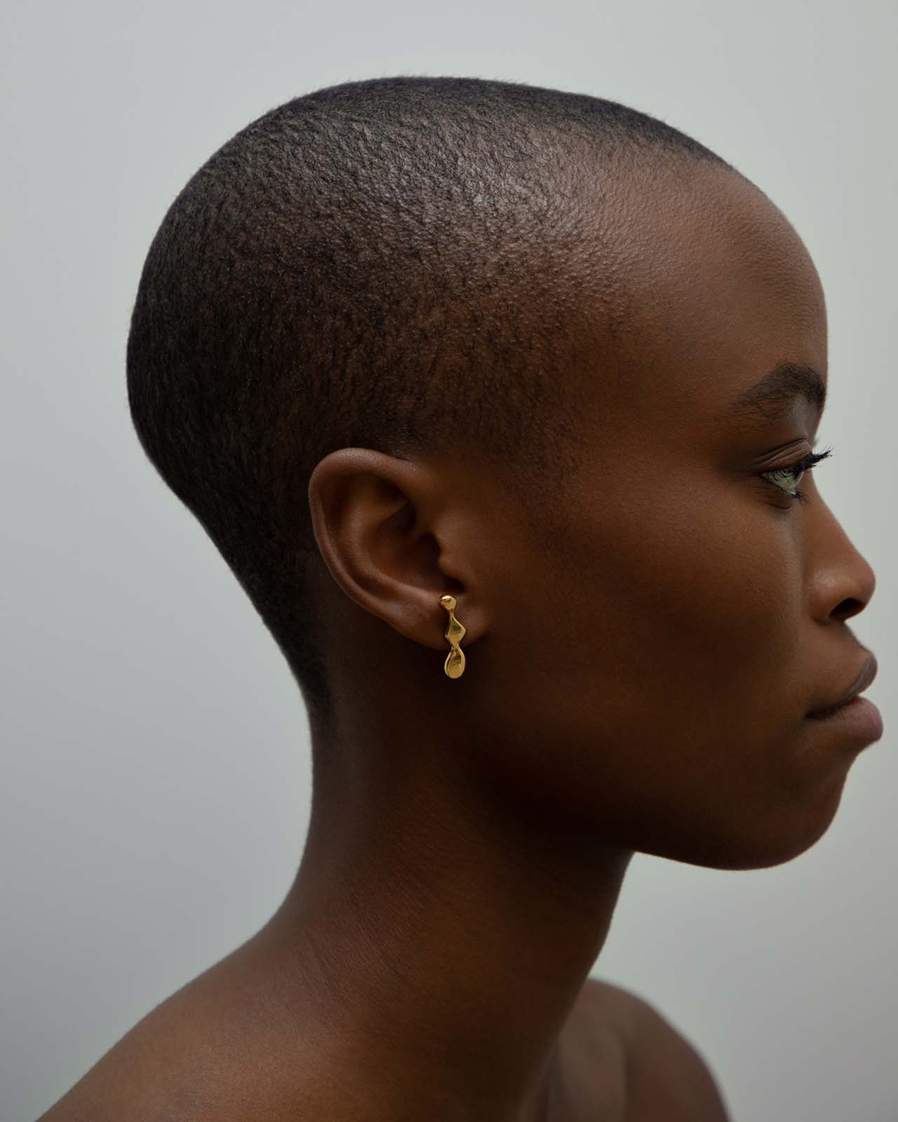 Flux Earrings In Gold Vermeil