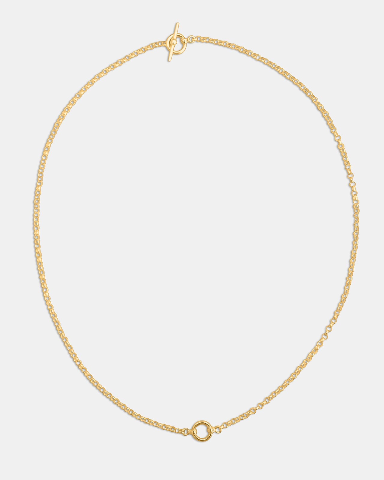 Toggle Clasp Chain Necklace In Vermeil