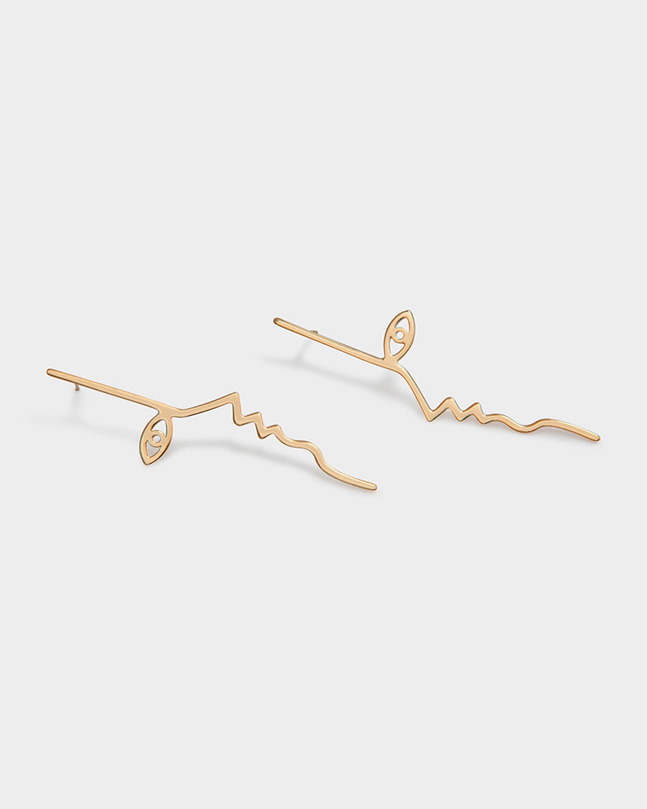 Dina Earrings In Gold Vermeil