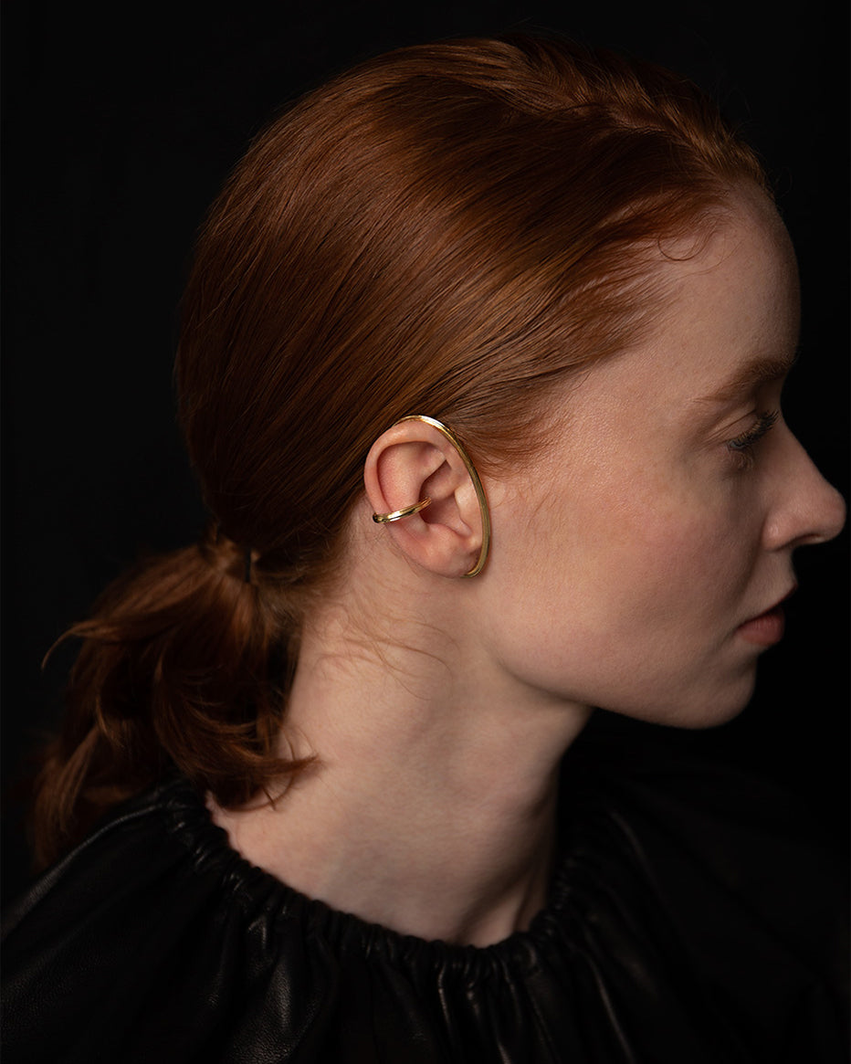 Virta Ear Cuff In Gold Vermeil