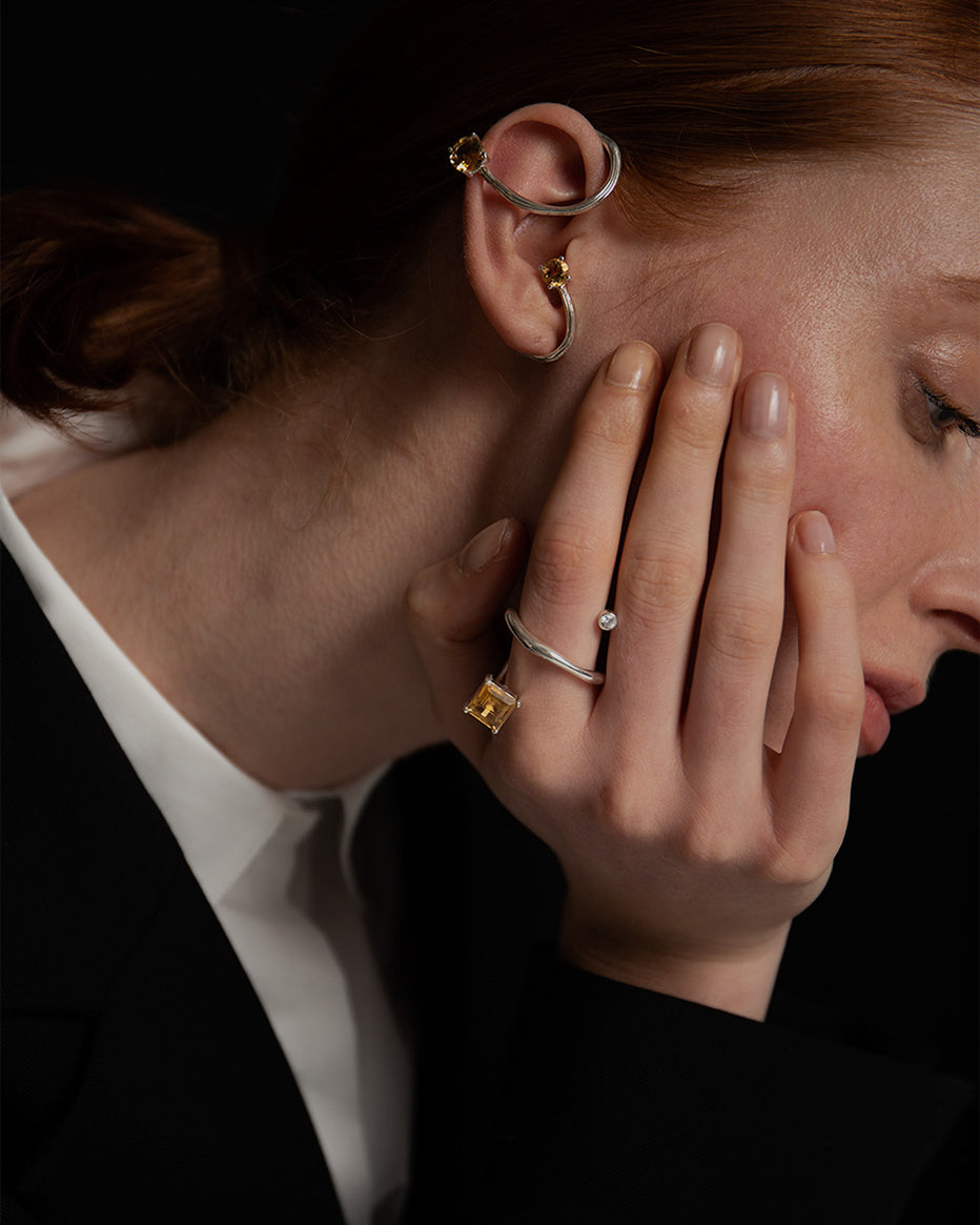 Mies Ring With Citrine