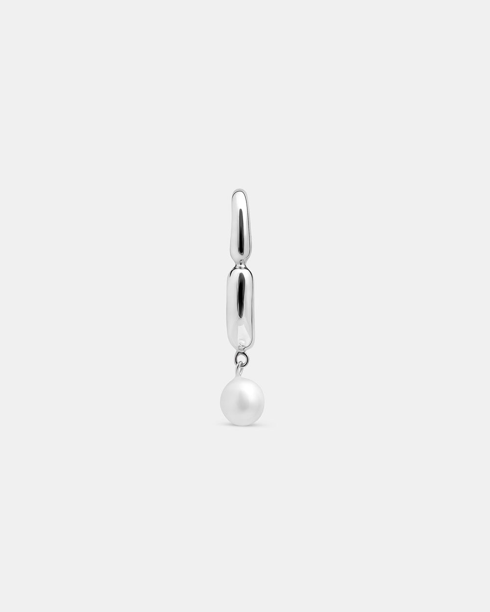 Pendientes Hope Huggie con perla blanca