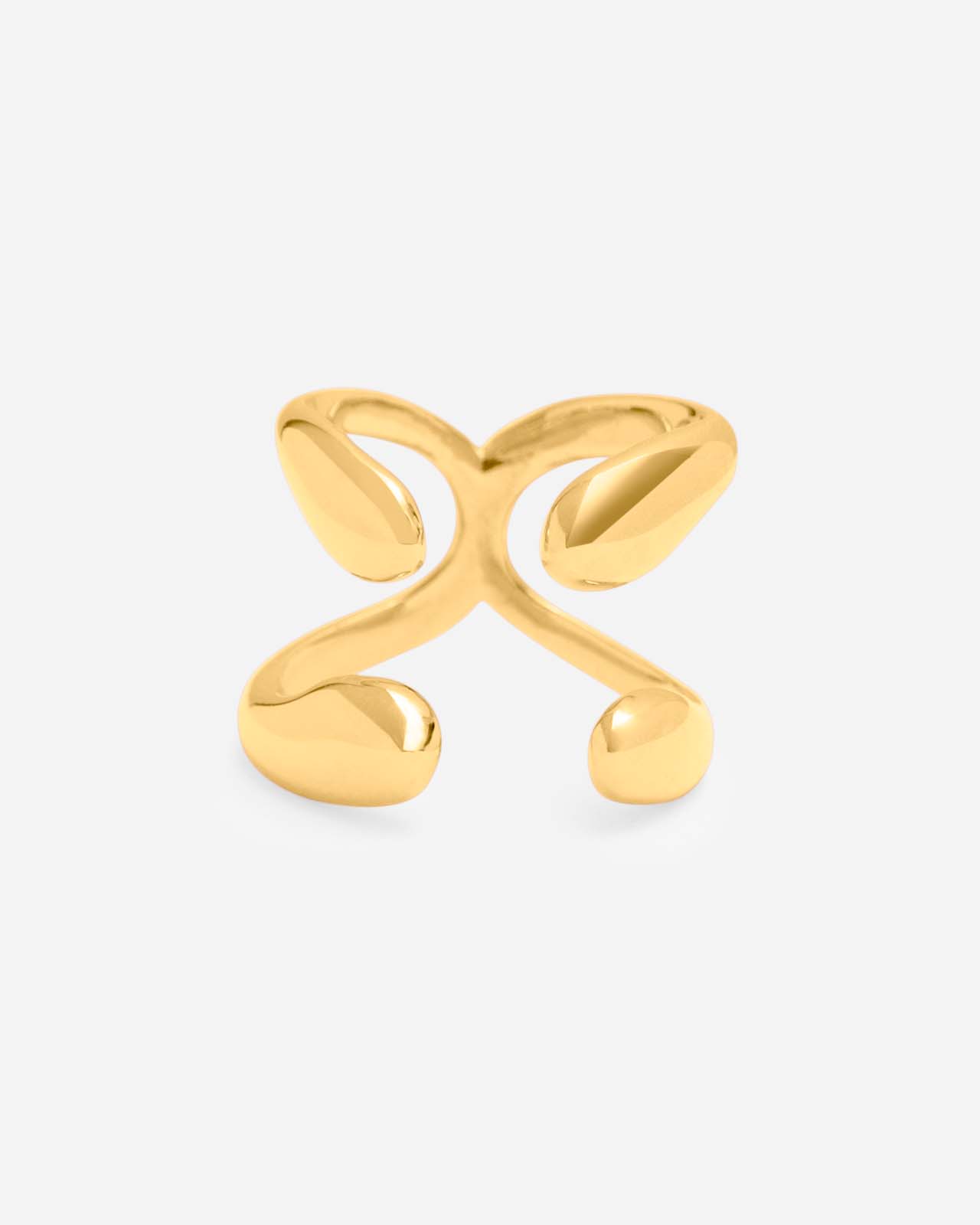 Hope Double Ring In Gold Vermeil