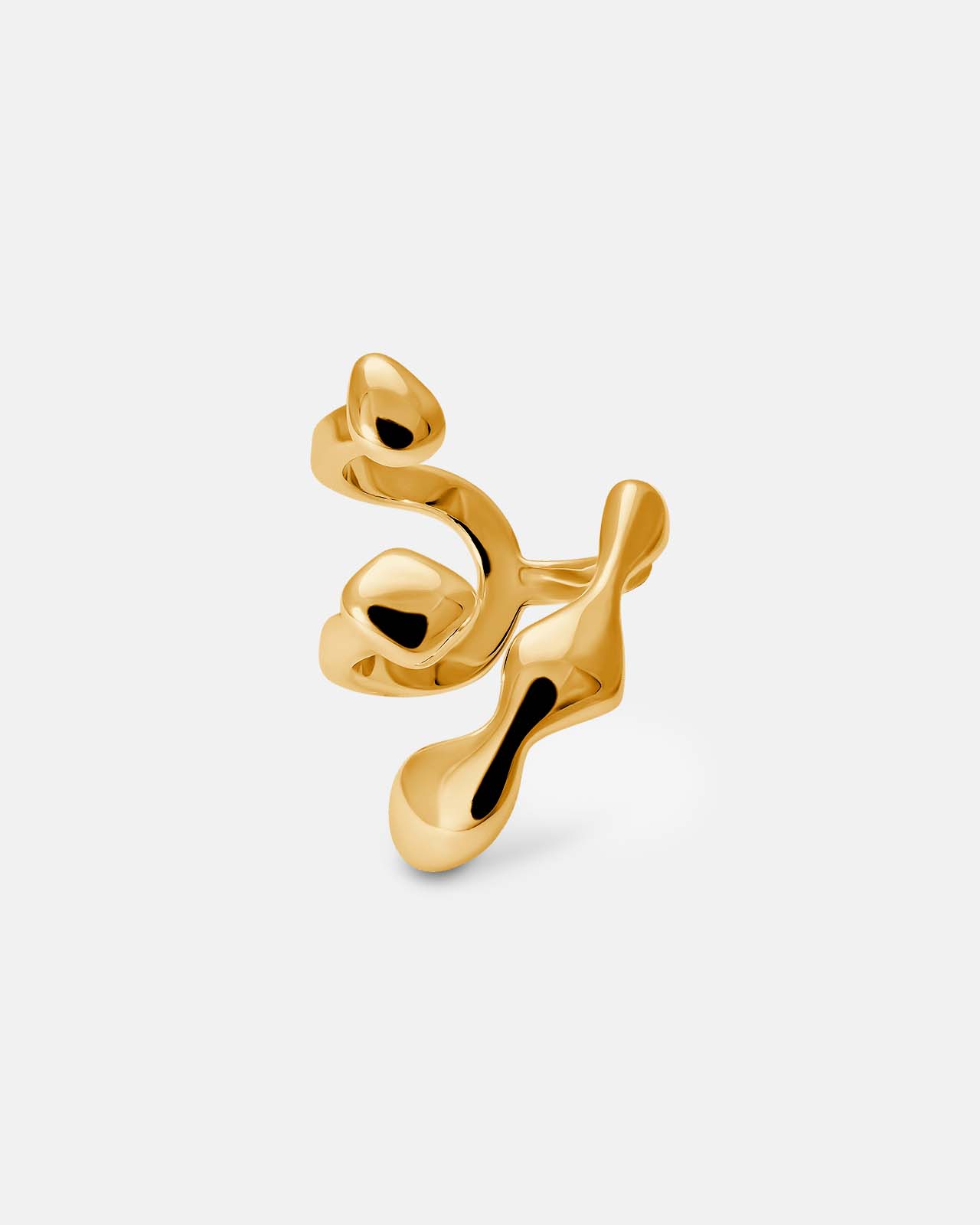 Flux Ring In 18K Solid Gold