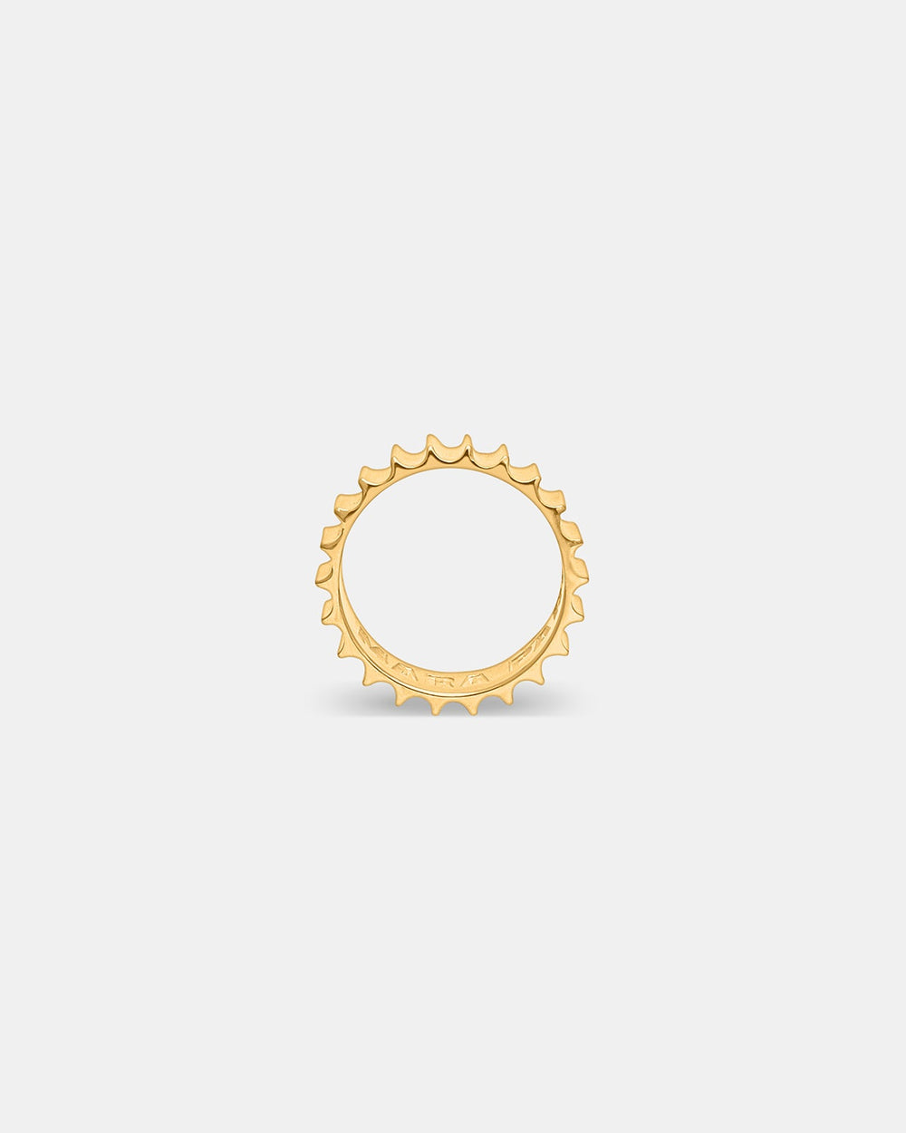 Anillo Column Drum Large en vermeil