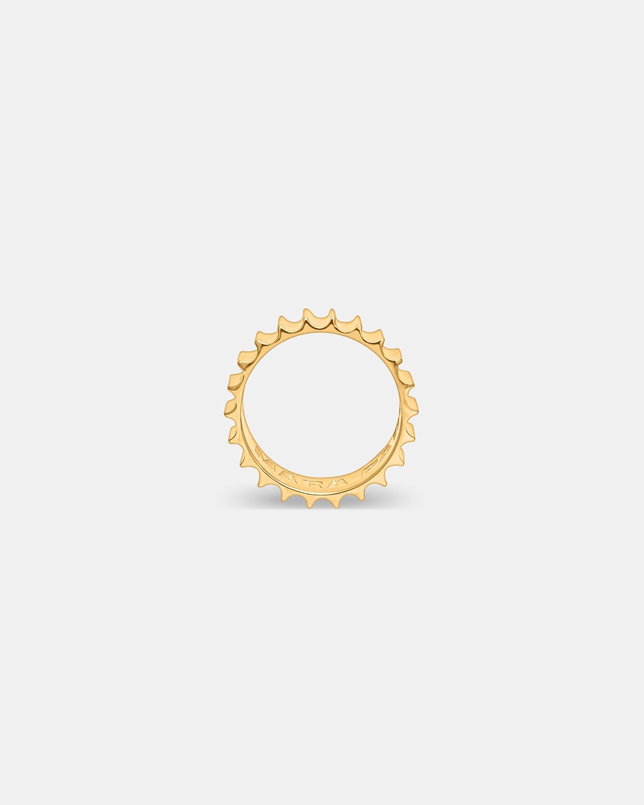 Column Drum Bold Ring In Gold Vermeil