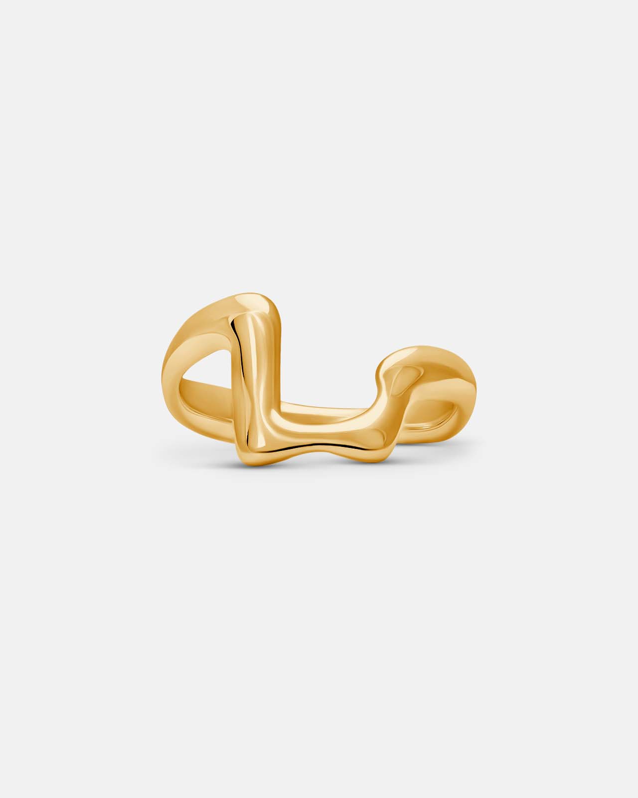 Great Figure Ring In Gold Vermeil