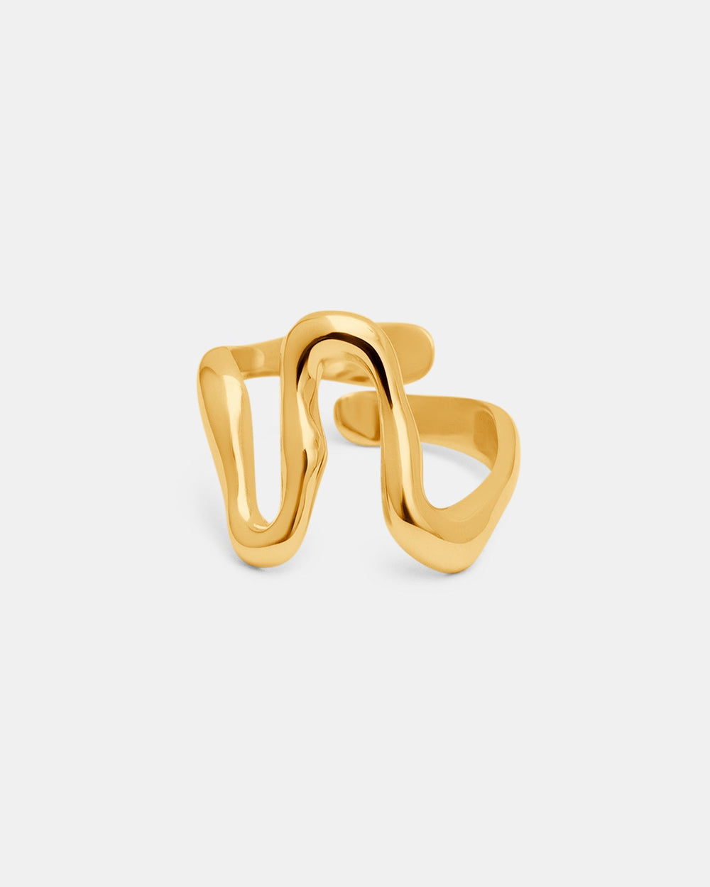 New Wave Ring In Gold Vermeil