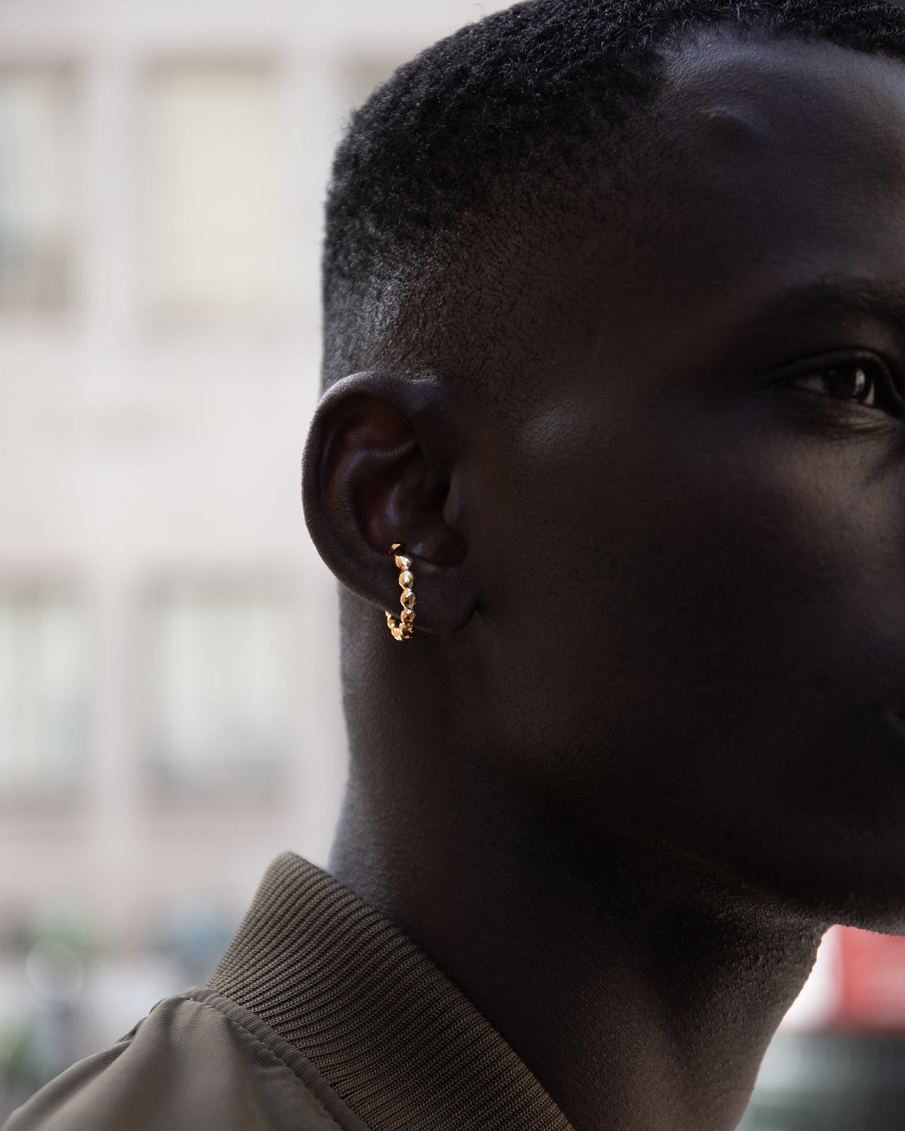 Memories Small Hoop Ear Cuff In Gold Vermeil