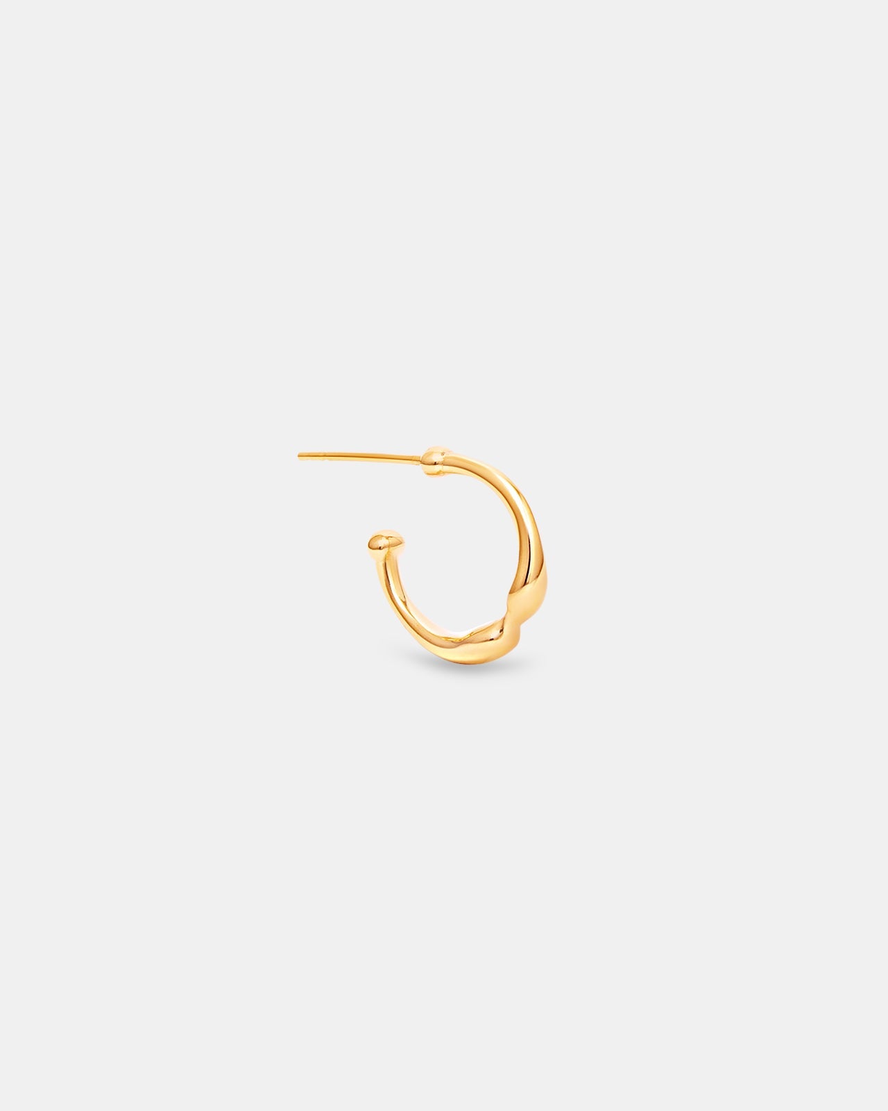 Hope Hoop Earrings In Gold Vermeil