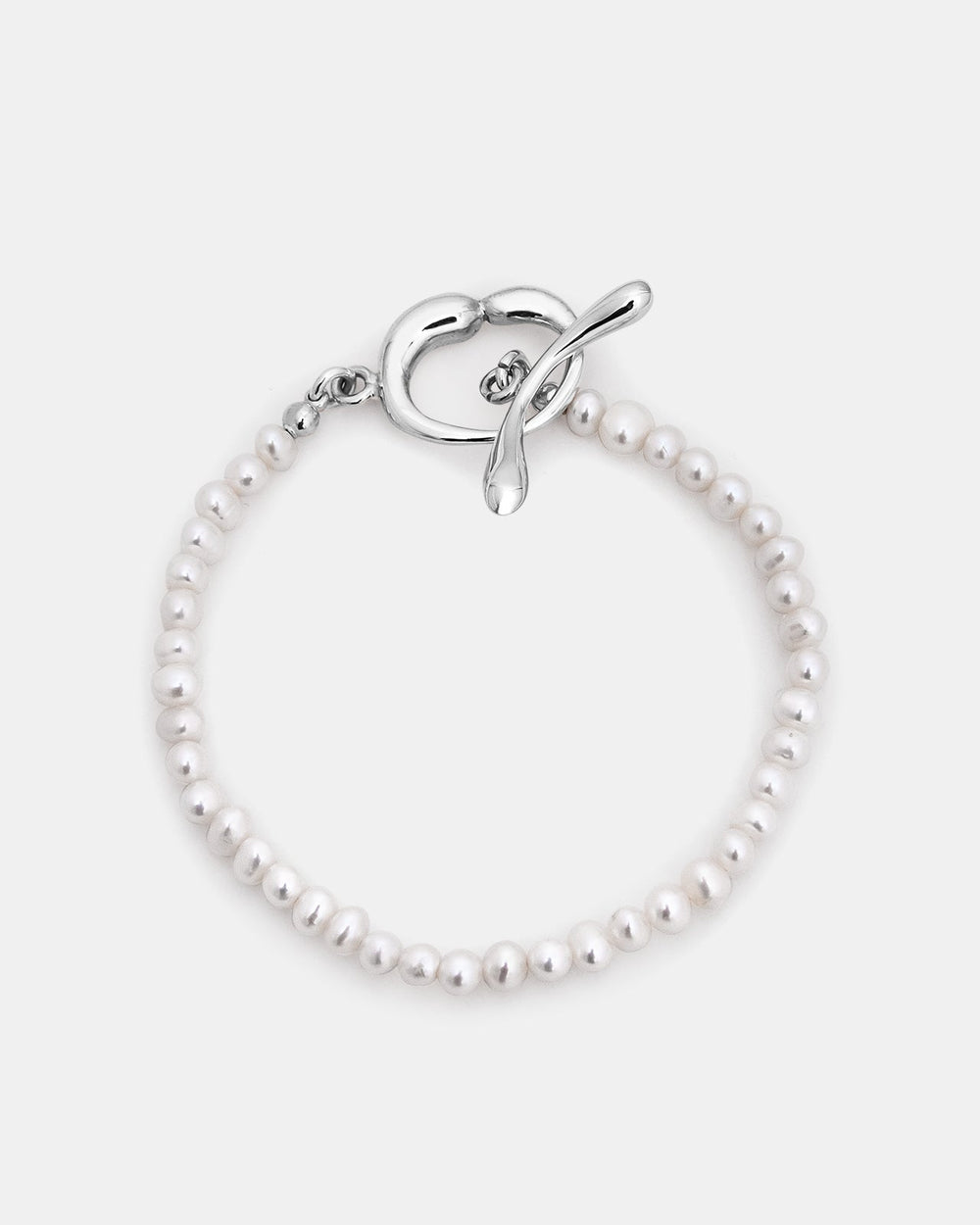 Bracelet de cheville Hope perles blanches