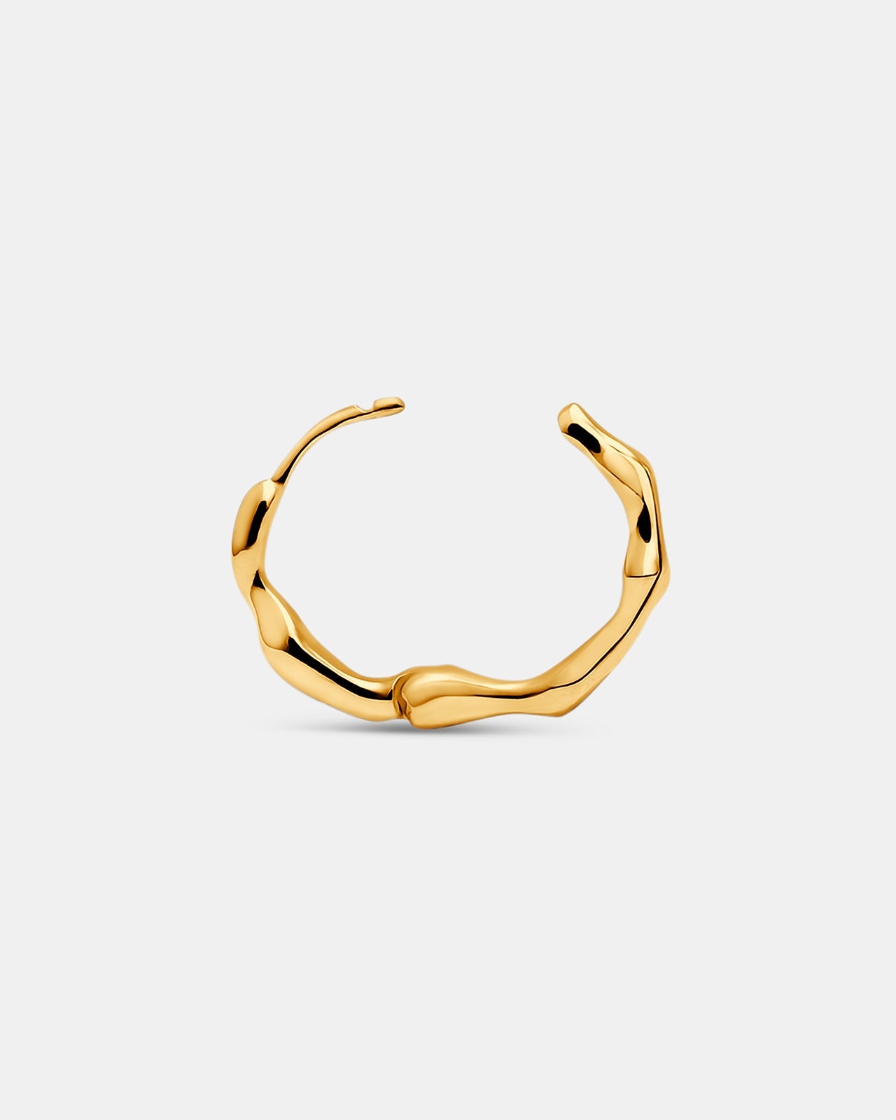 Night Dream Mini Hinged Hoops In 18K Solid Gold