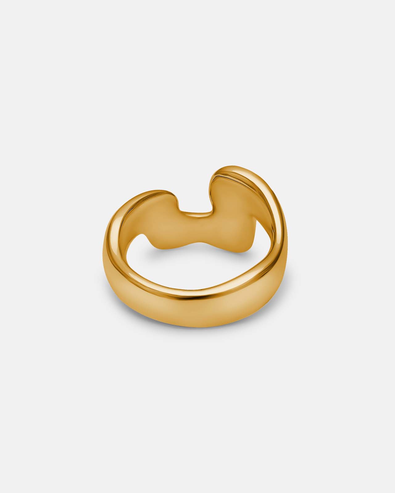 Great Figure Bold Ring In Gold Vermeil