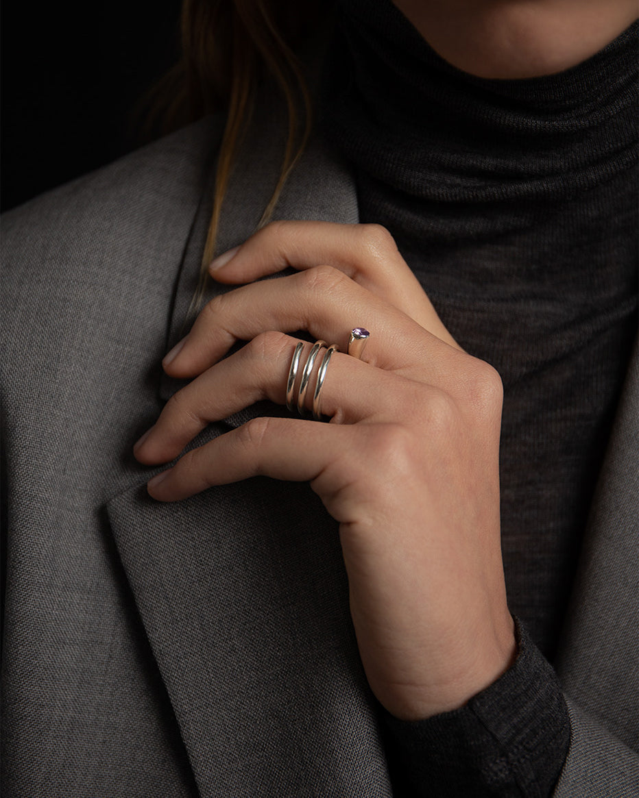 Vera D Ring With Amethyst