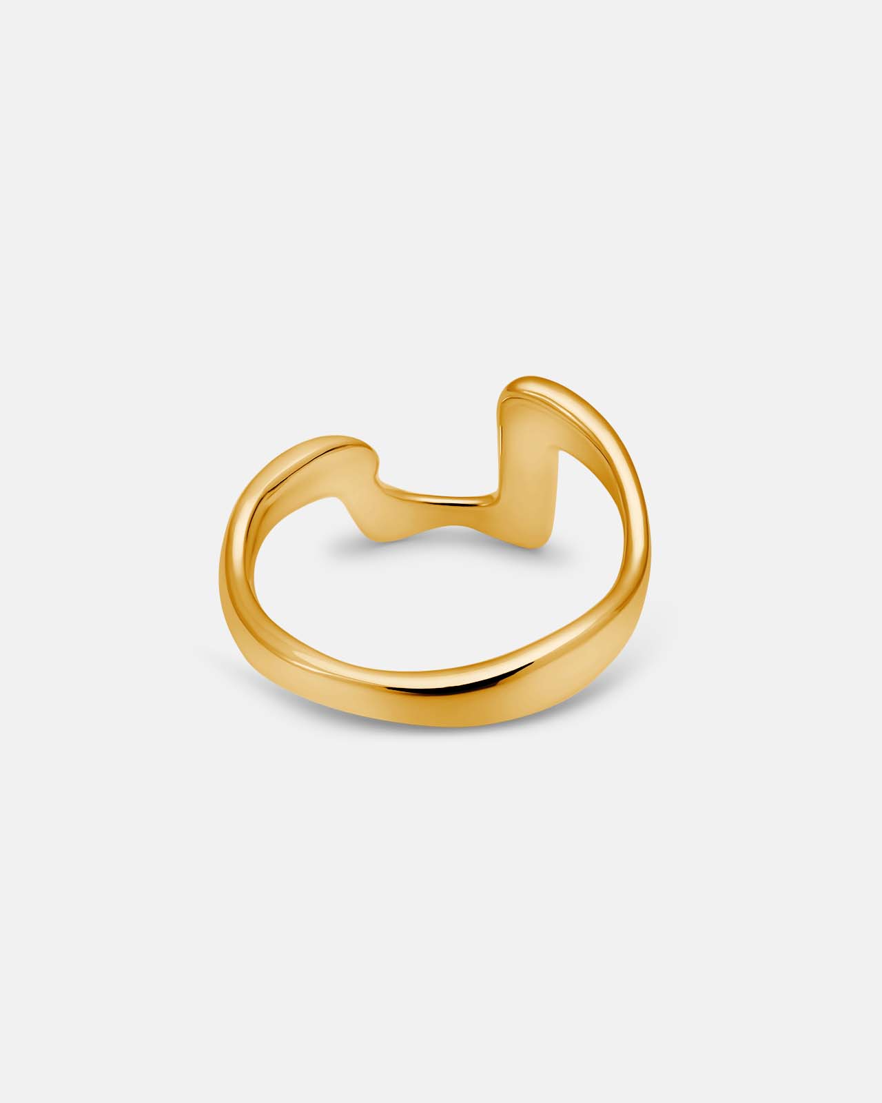 Great Figure Ring In Gold Vermeil