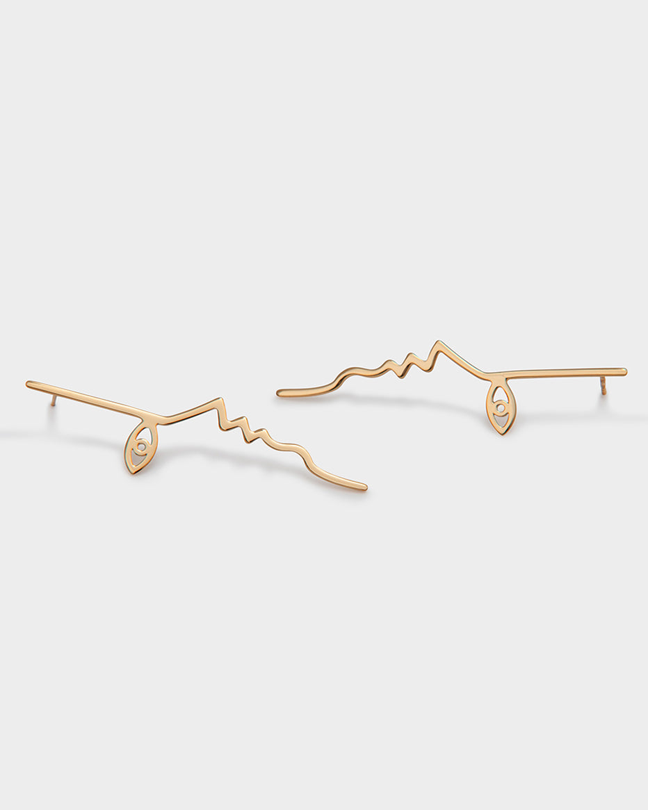 Dina Earrings In Gold Vermeil