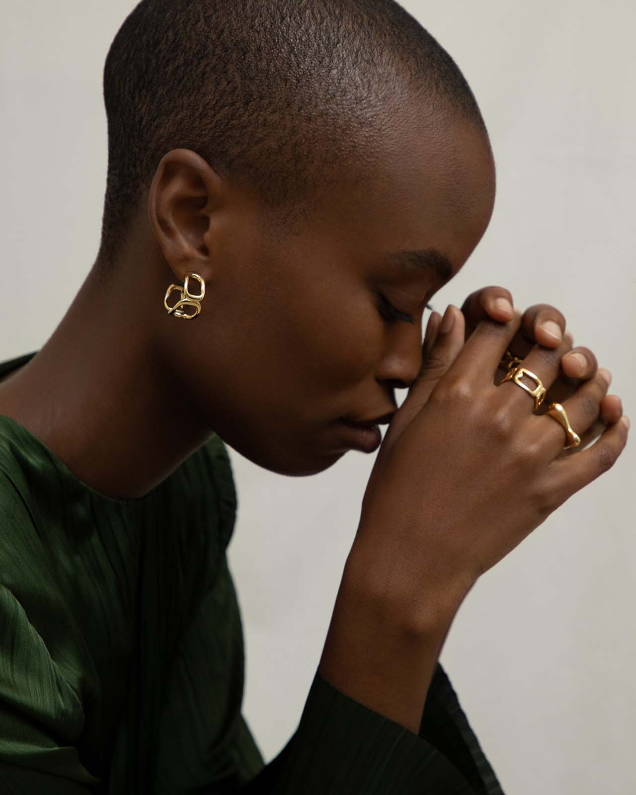 Voyage Hoop Earrings In Gold Vermeil