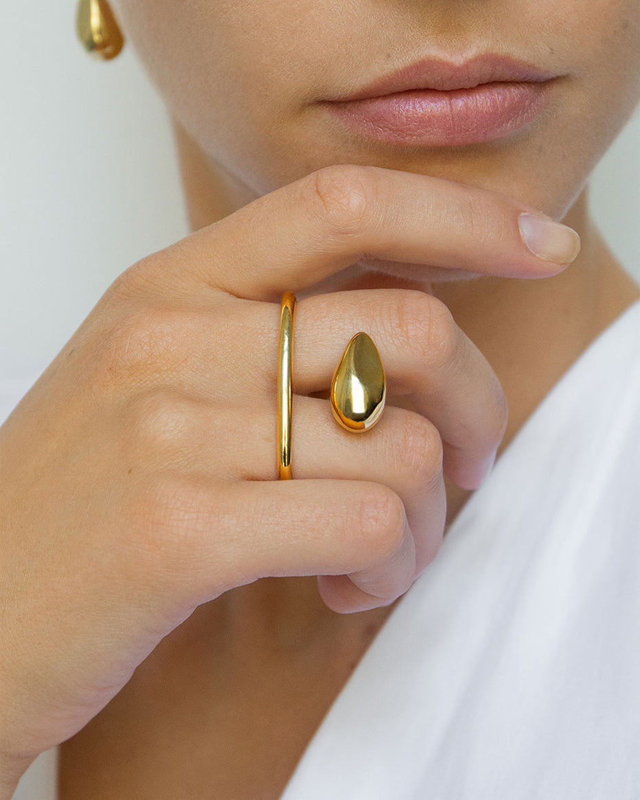 Sense Ring In Gold Vermeil