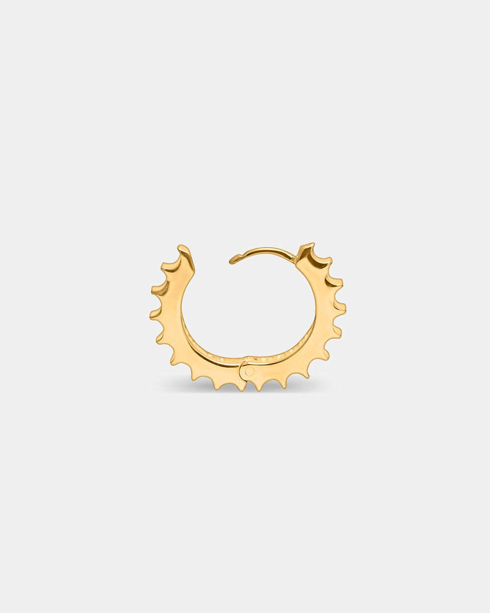 Criollas anchas Column con bisagra en vermeil