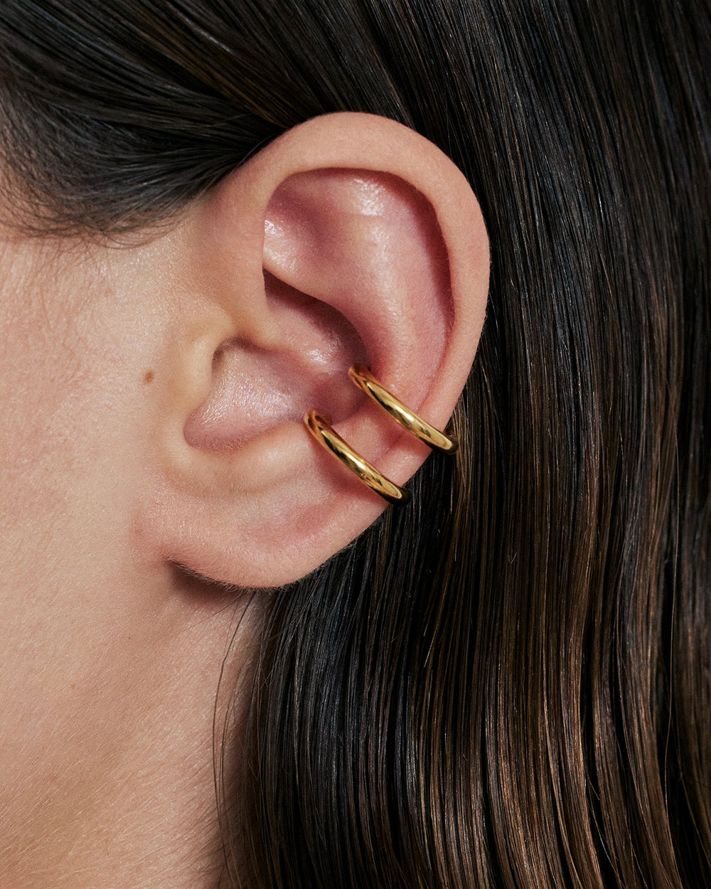 Ear-cuff Double Trouble en vermeil