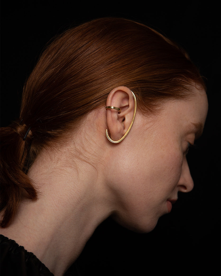 Virta Ear Cuff In Gold Vermeil