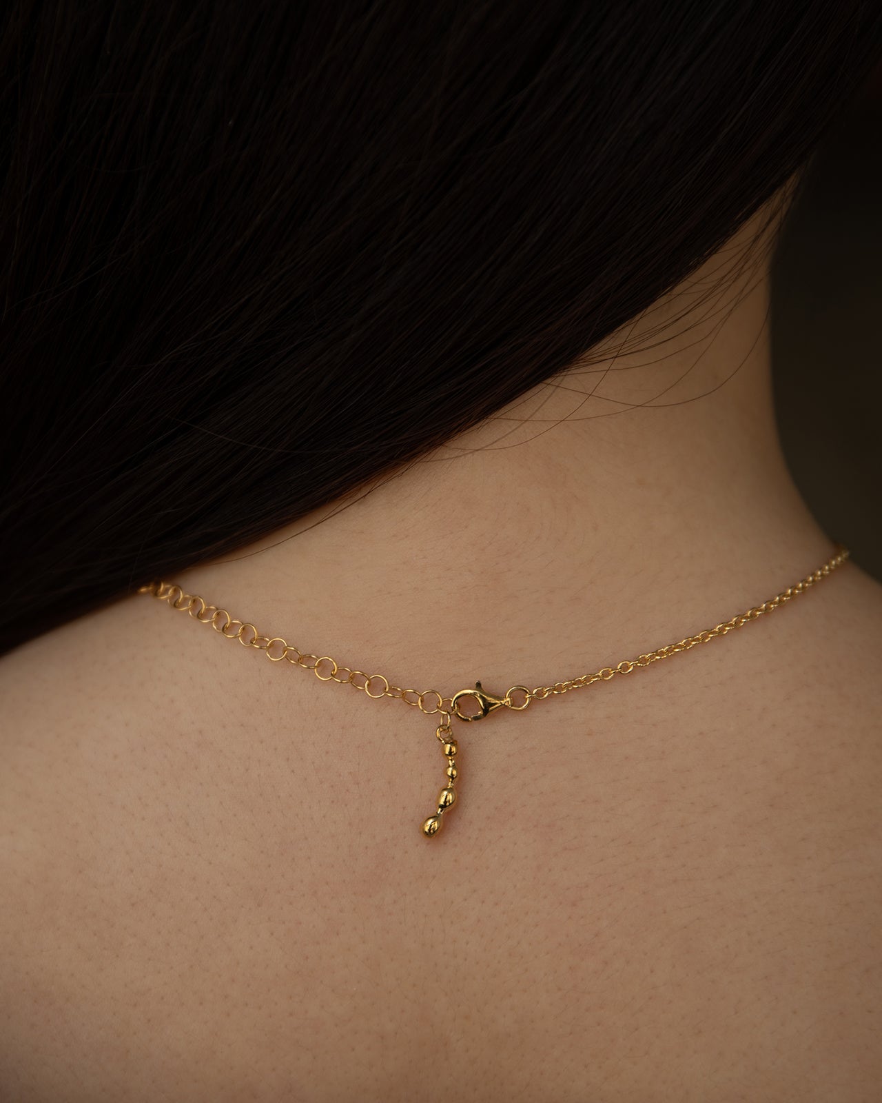 Small Sense Pendant Necklace In Gold Vermeil