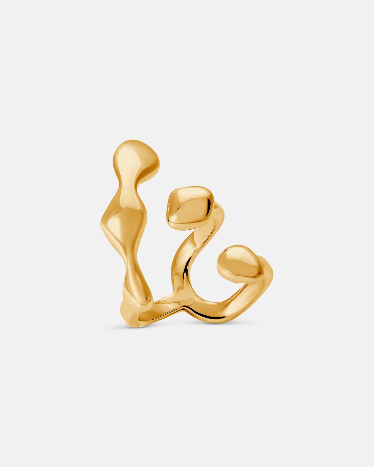 Flux Ring In 18K Solid Gold