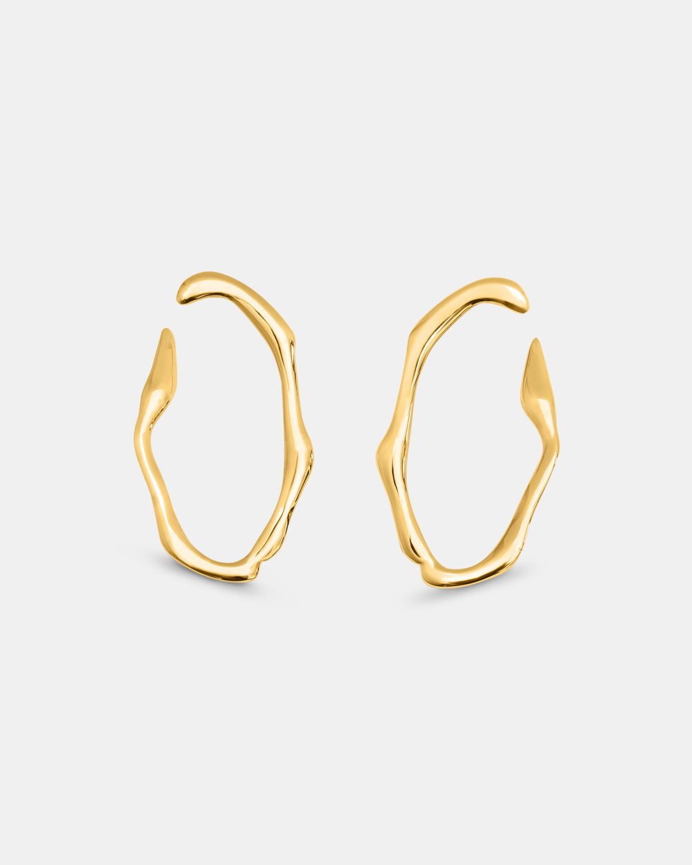 Eternity Earrings In Gold Vermeil