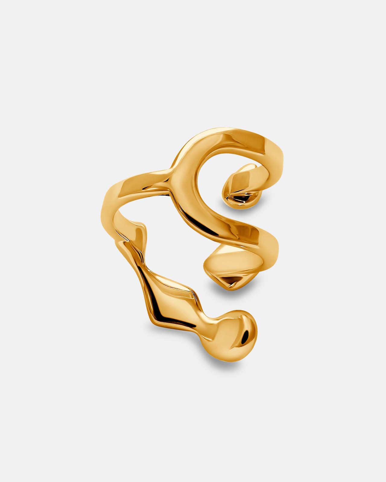 Flux Ring in Gold Vermeil